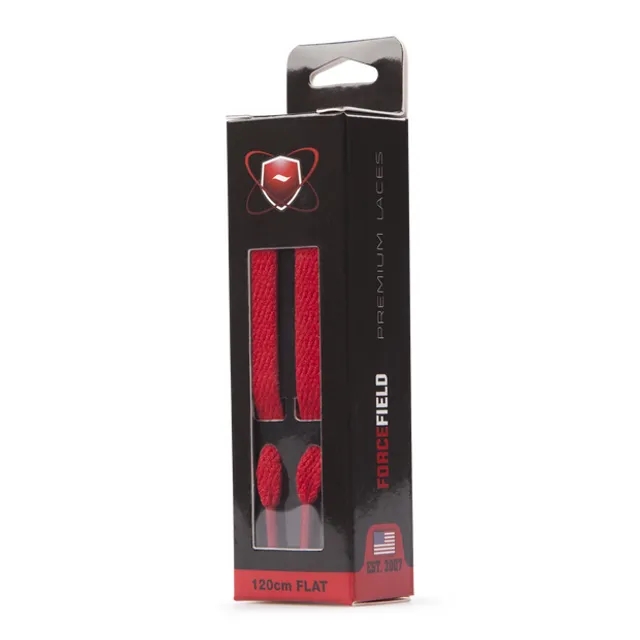 Forcefield Premium Laces Unisex ShoeCare - Red
