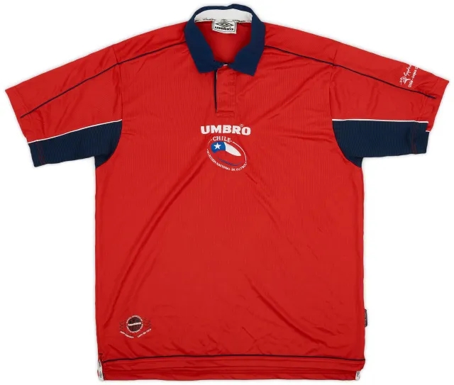 Umbro 2000-01 Chile Home Shirt - 9/10 - (L)
