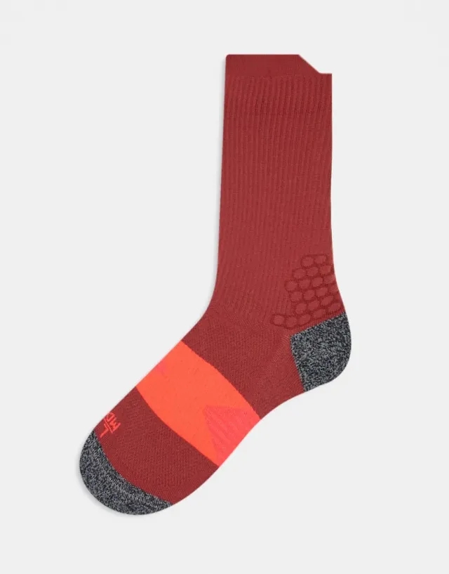 Adidas Running Boost Socks In Red And Black