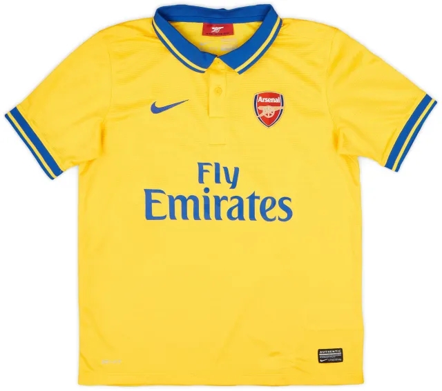 Nike 2013-14 Arsenal Away Shirt - 7/10 - (L.Boys)