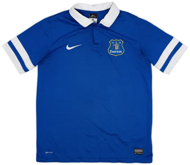 Nike 2013-14 Everton Home Shirt - 8/10 - (XL.Boys)