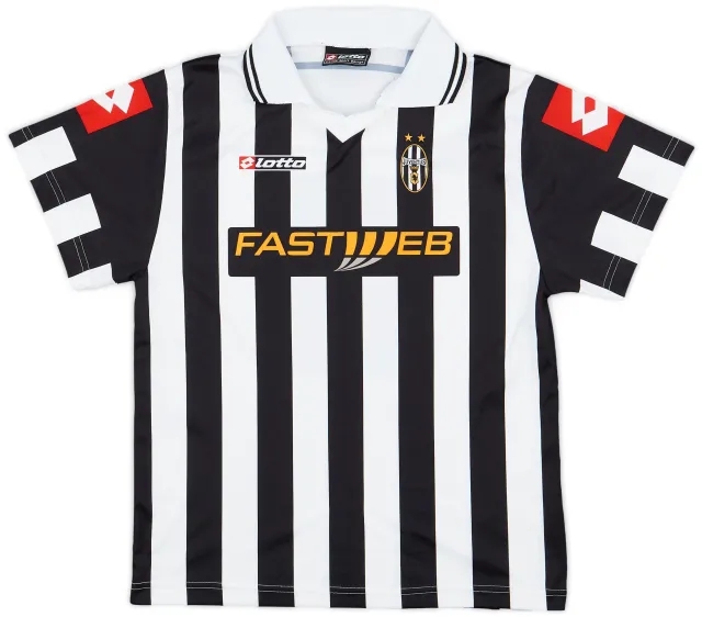 Lotto 2001-02 Juventus Basic Home Shirt - 8/10 - (L.Boys)