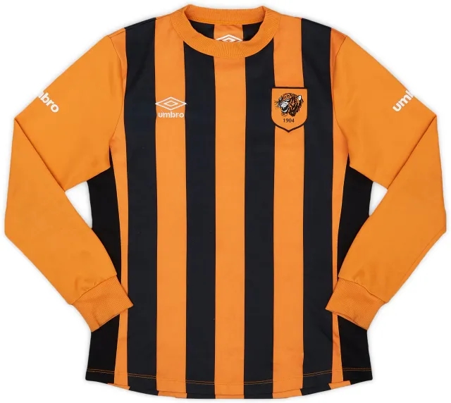 Umbro 2014-15 Hull City Home L/S Shirt - 9/10 - (M.Boys)