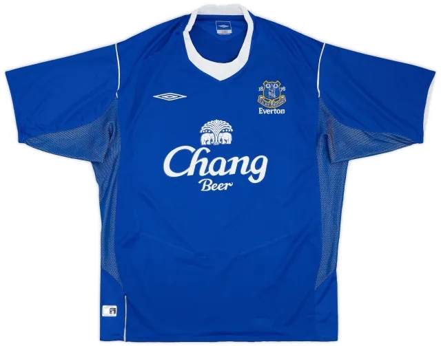Umbro 2004-05 Everton Home Shirt - 7/10 - (XL)