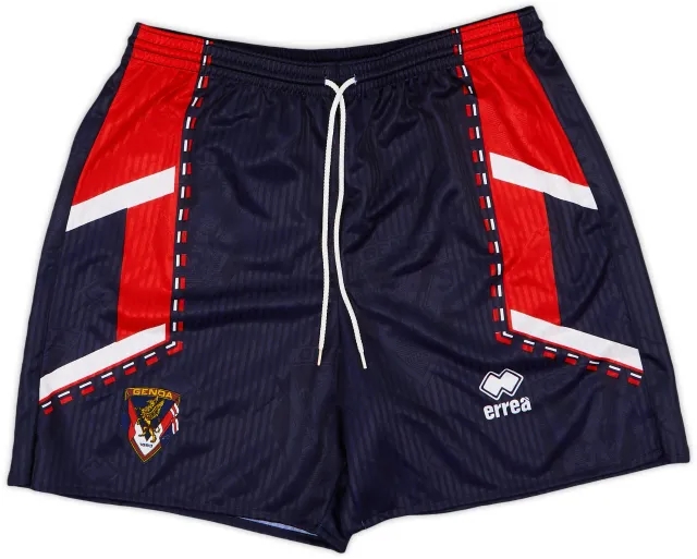 Errea 1992-94 Genoa Home Shorts - 8/10 - (M)