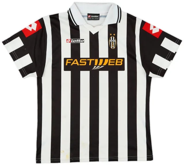 Lotto 2001-02 Juventus Home Shirt - 4/10 - (XL.Boys)