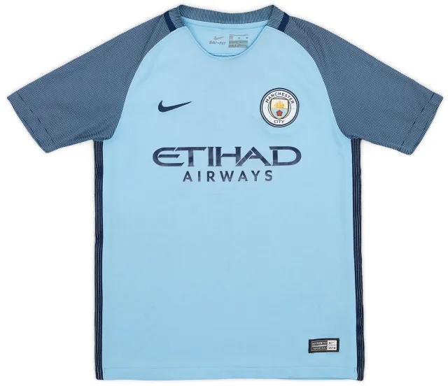 Nike 2016-17 Manchester City Home Shirt - 5/10 - (M.Boys)