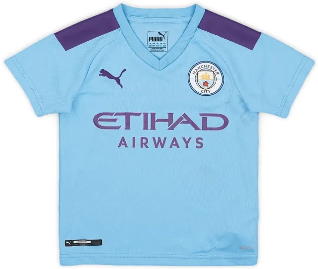 Puma 2019-20 Manchester City Home Shirt - 7/10 - (4-5Y)