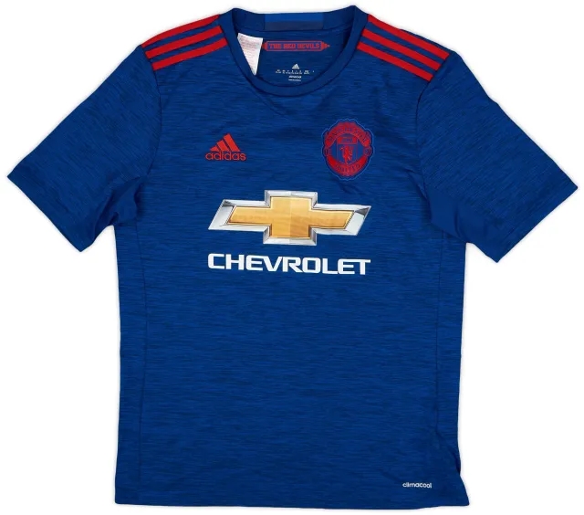adidas 2016-17 Manchester United Away Shirt - 9/10 - (XL.Boys)