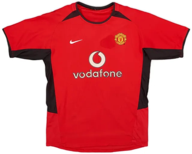 Nike 2002-04 Manchester United Home Shirt - 6/10 - (L.Boys)