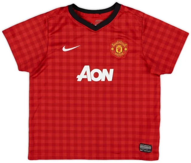 Nike 2012-13 Manchester United Home Shirt - 6/10 - (6-7 Years)