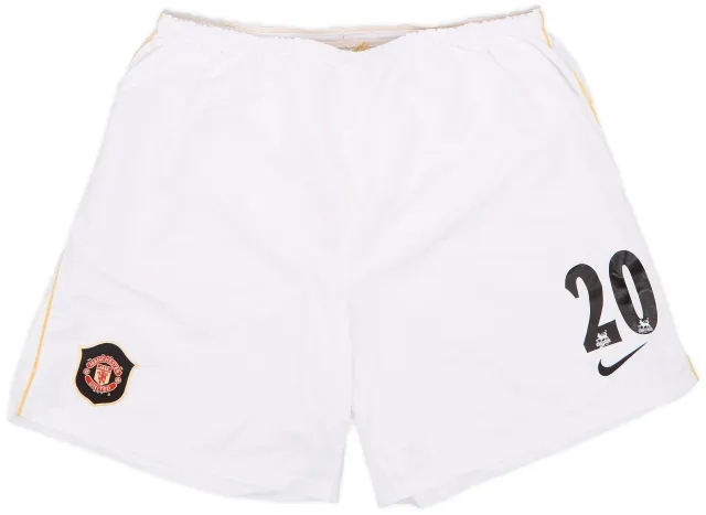 Nike 2006-07 Manchester United Away Shorts #20 (Solskjaer) - 6/10 - (XL)