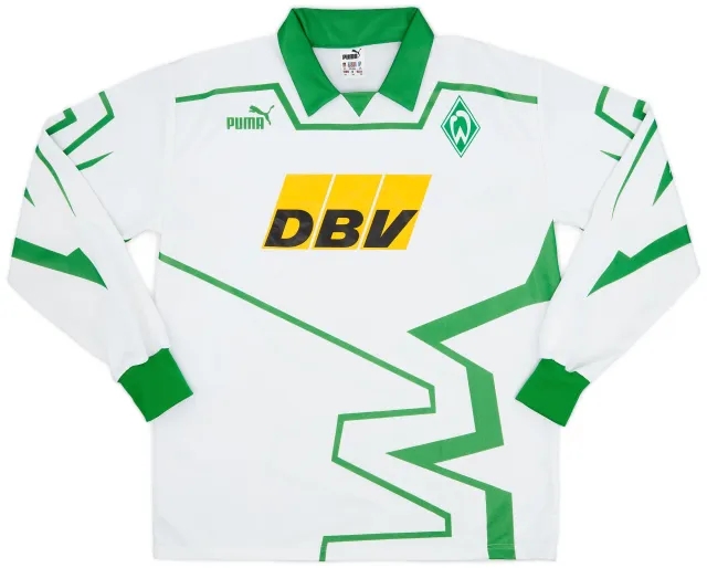 Puma 1993-94 Werder Bremen Home L/S Shirt - 9/10 - (XL)