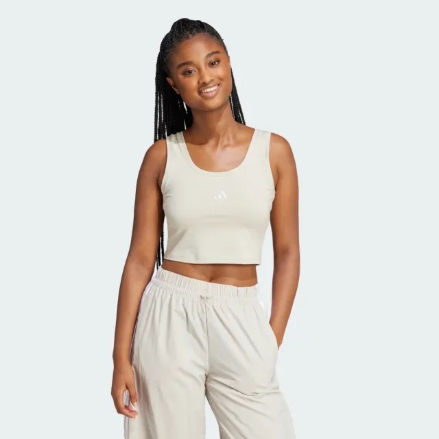 adidas Women Essentials Small Logo Cotton Lifestyle Tank Top