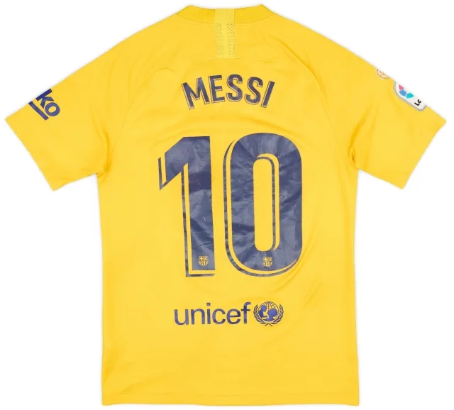 Nike 2019-20 Barcelona 'Senyera' Fourth Shirt Messi #10 - 6/10 - (S)