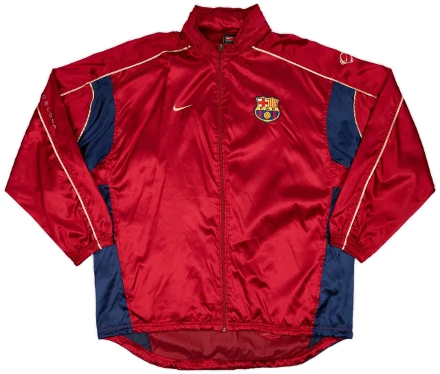 2001-02 Barcelona Nike Hooded Rain Jacket - 9/10 - (XXL)
