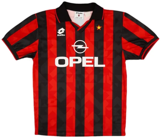 Lotto 1994-95 AC Milan Home Shirt - 8/10 - (L)