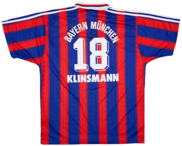 adidas 1995-97 Bayern Munich Home Shirt Klinsmann #18 - 6/10 - (L)