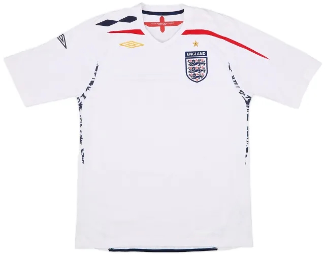 Umbro 2007-09 England Home Shirt - 5/10 - (L)