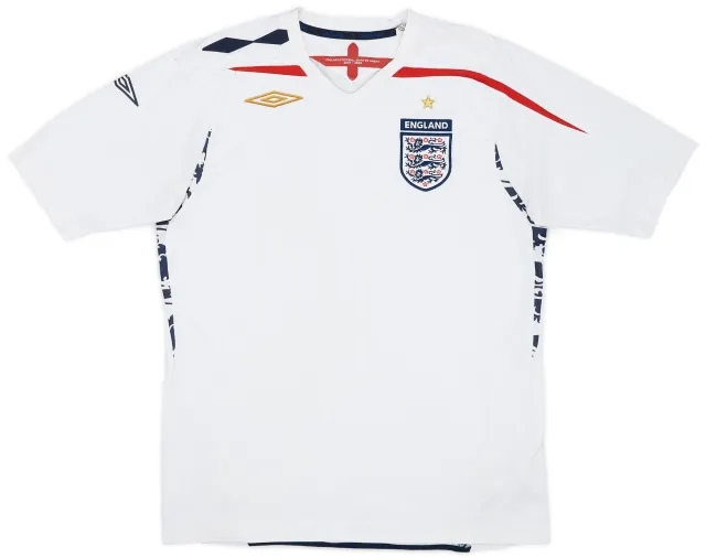 Umbro 2007-09 England Home Shirt - 5/10 - (M)