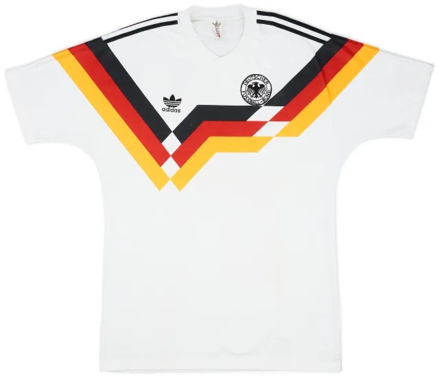 adidas 1988-90 West Germany Home Shirt - 8/10 - (M/L)