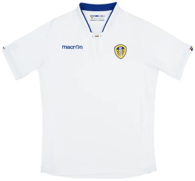 Macron 2014-15 Leeds United Home Shirt - 8/10 - (XL.Boys)