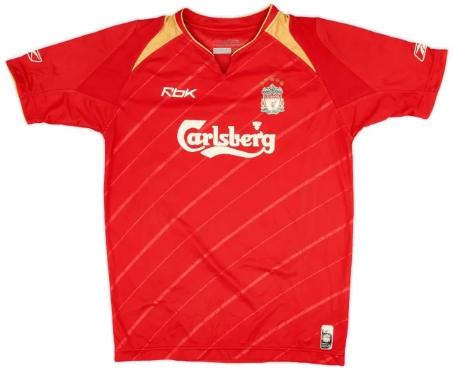 Reebok 2005-06 Liverpool CL Home Shirt - 5/10 - (L.Boys)