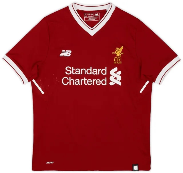 NewBalance 2017-18 Liverpool 125 Years Home Shirt - 8/10 - (L.Boys)