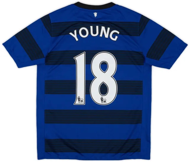 Nike 2011-13 Manchester United Away Shirt Young #18 - 8/10 - (XL.Boys)