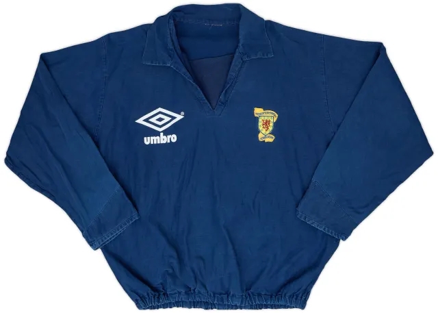 1990-92 Scotland Umbro Drill Top - 9/10 - (XL)