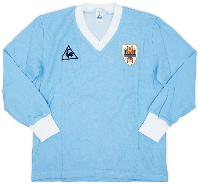 Puma 1986-90 Uruguay Home L/S Shirt - 6/10 - (S)