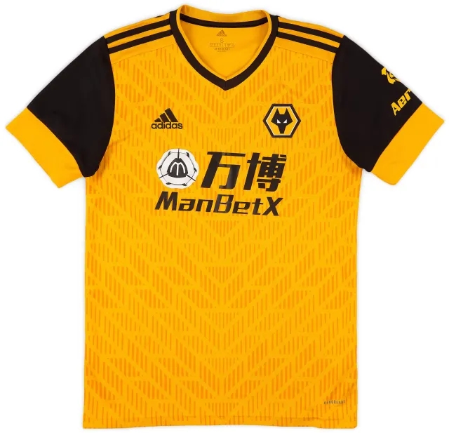adidas 2020-21 Wolves Home Shirt Neves #8 - 9/10 - (S)