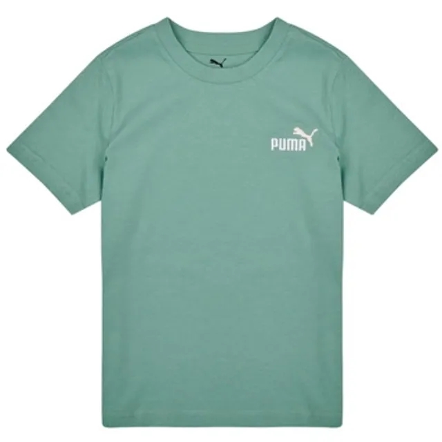 Puma  ESS 2 COLOR NO1 LOGO TEE  boys's Children's T shirt in Green