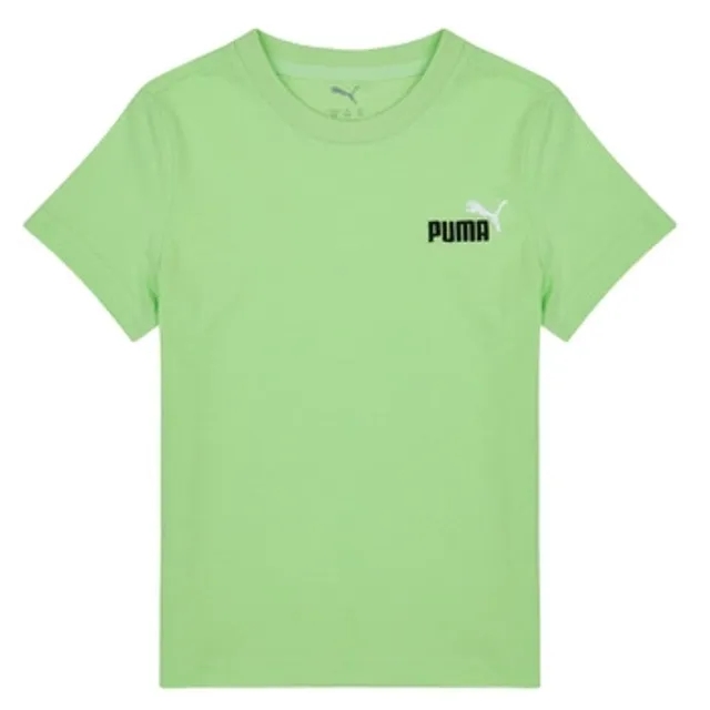 Puma  ESS 2 COLOR NO1 LOGO TEE  boys's Children's T shirt in Green