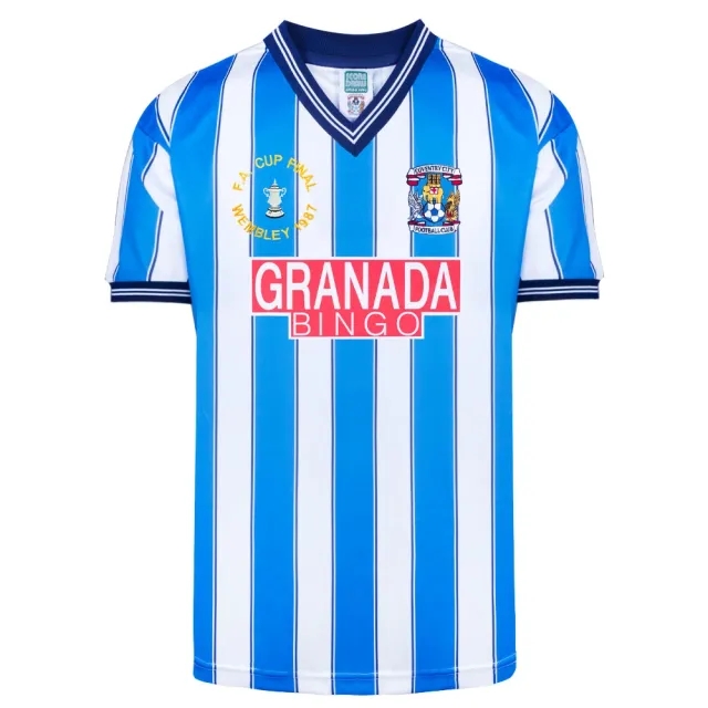 Score Draw Coventry 1987 FA Cup Final Retro Football Shirt