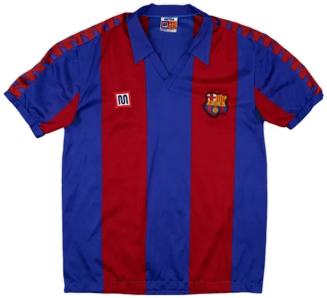 Meyba 1984-89 Barcelona Home Shirt - 9/10 - (S)