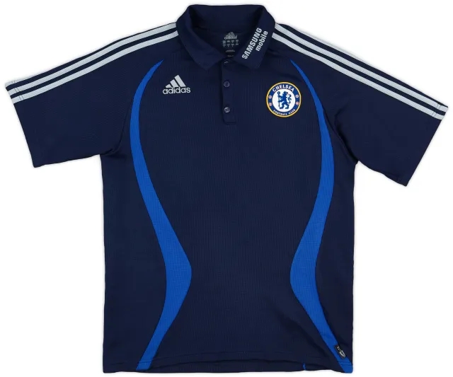 2006-07 Chelsea adidas Polo Shirt - 8/10 - (M)