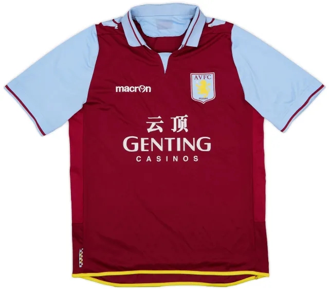 Macron 2012-13 Aston Villa Home Shirt - 6/10 - (L)