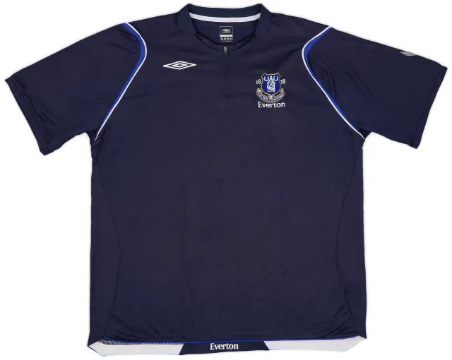 2006-07 Everton Umbro 1/4 Zip Training Polo - 9/10 - (XXL)