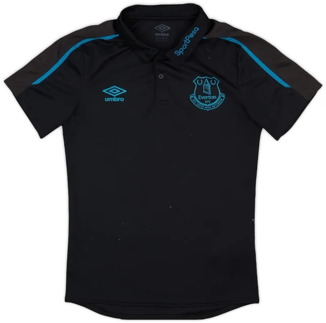 2017-18 Everton Umbro Polo Shirt - 7/10 - (S)