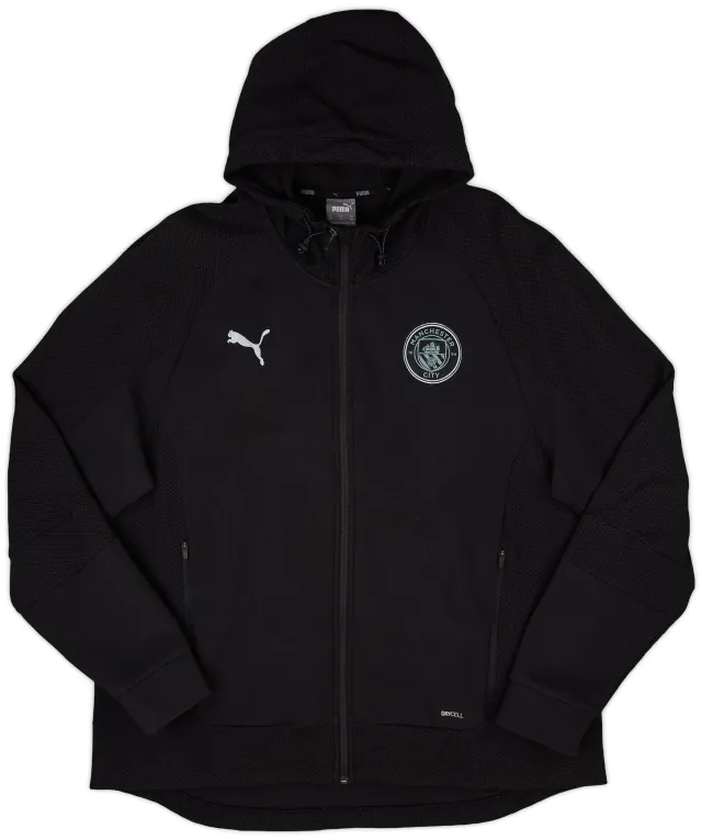 2021-22 Manchester City Puma Hooded Track Jacket - 8/10 - (XXL)