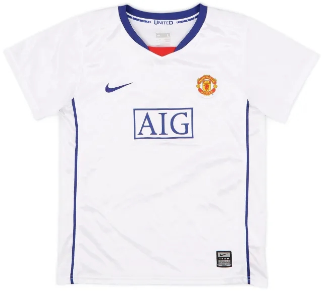 Nike 2008-10 Manchester United Away Shirt - 7/10 - (XL.Boys)