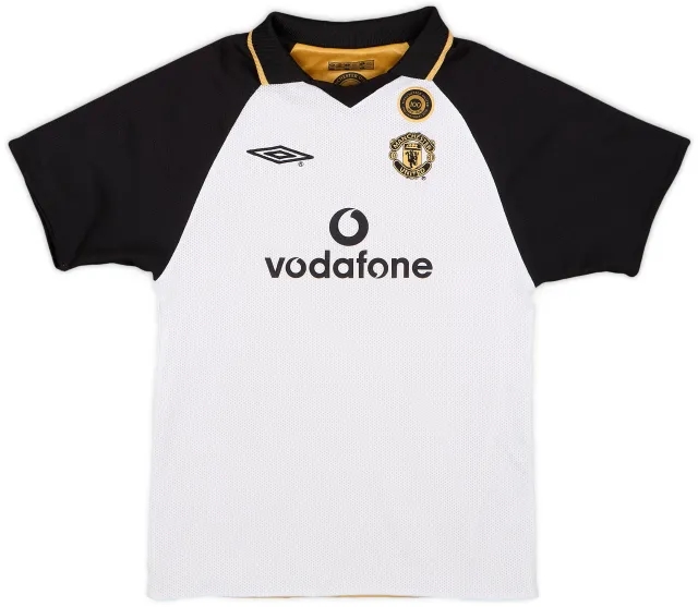 Umbro 2001-02 Manchester United Centenary Away/Third Shirt - 8/10 - (6-7 Years)