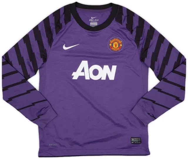 Nike 2010-11 Manchester United Yellow GK Shirt - 9/10 - (M.Boys)
