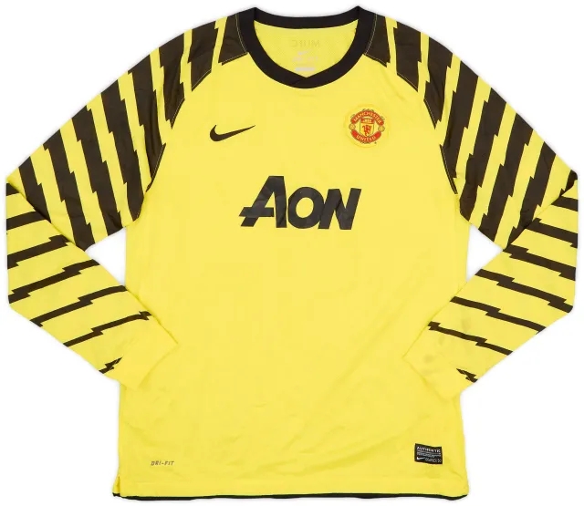 Nike 2010-11 Manchester United Yellow GK Shirt - 9/10 - (XL.Boys)