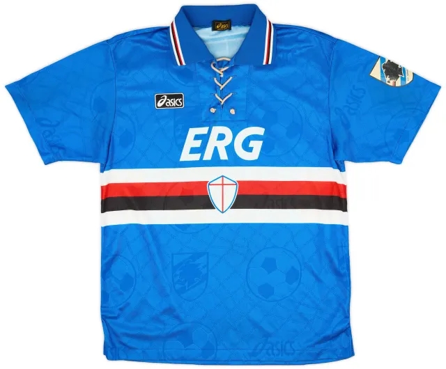 Asics 1994-95 Sampdoria Home Shirt - 7/10 - (M)