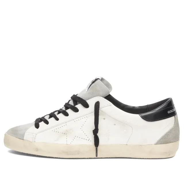 Golden Goose Men's Super Star Leather Sneaker White/Grey/Black