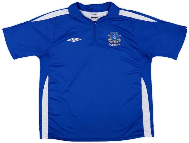 2004-05 Everton Umbro 1/4 Zip Training Shirt - 7/10 - (XL)