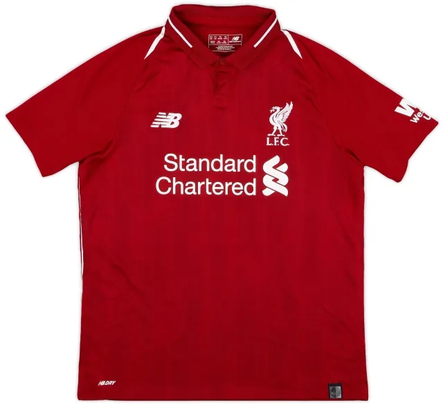 NewBalance 2018-19 Liverpool Home Shirt - 8/10 - (XL.Boys)