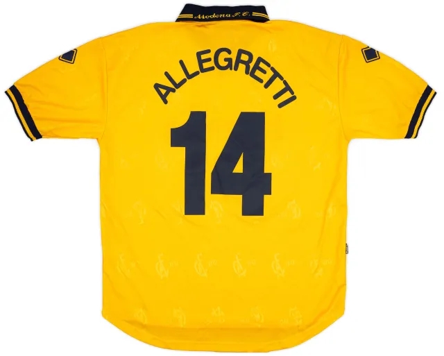 Errea 2001-04 Modena Home Shirt Allegretti #14 - 9/10 - (XXL)